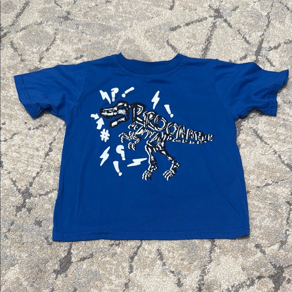 Blue Dinosaur Graphic Kids T-Shirt